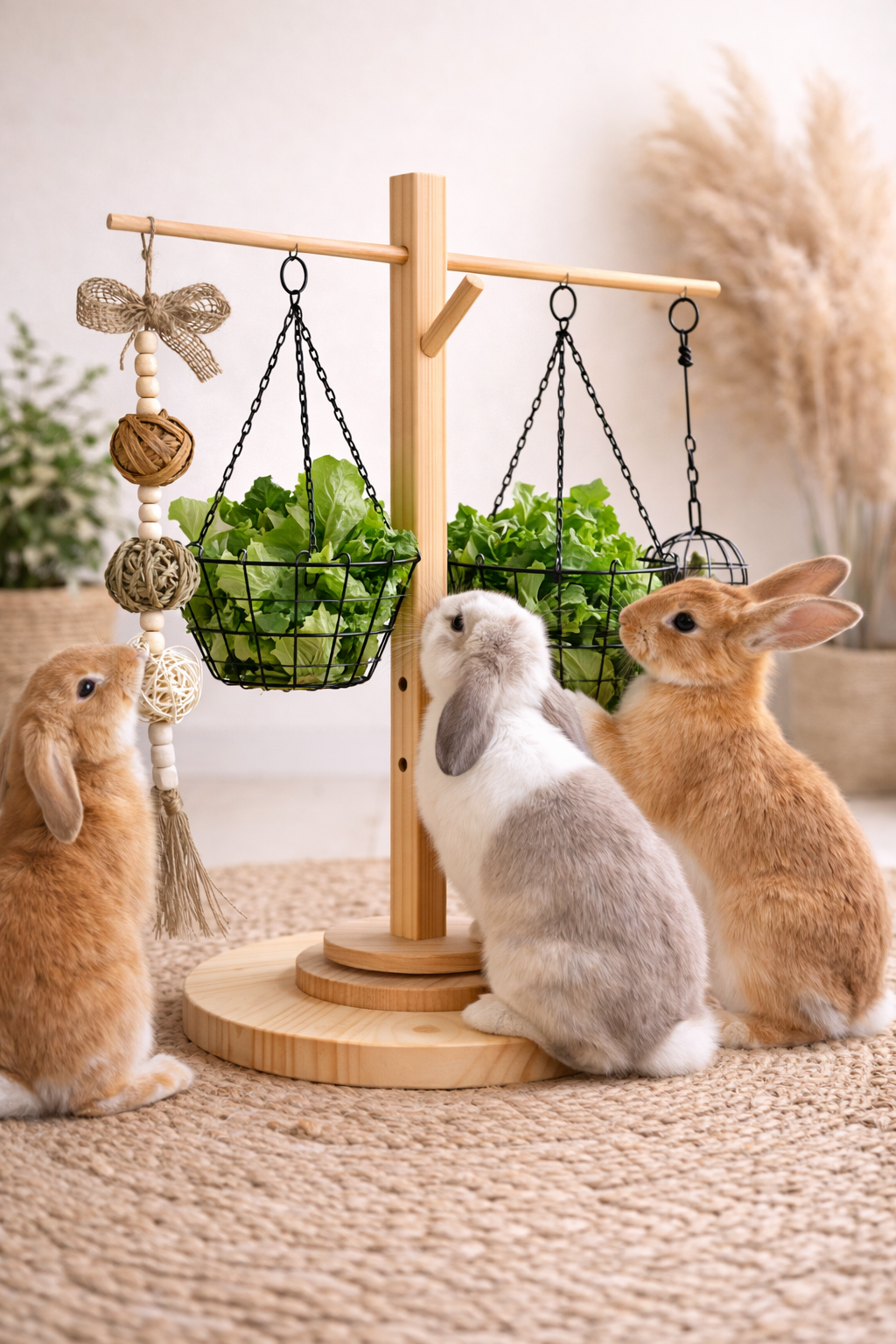 Royal Forage Tree™ – Luxury Rabbit Enrichment Furniture